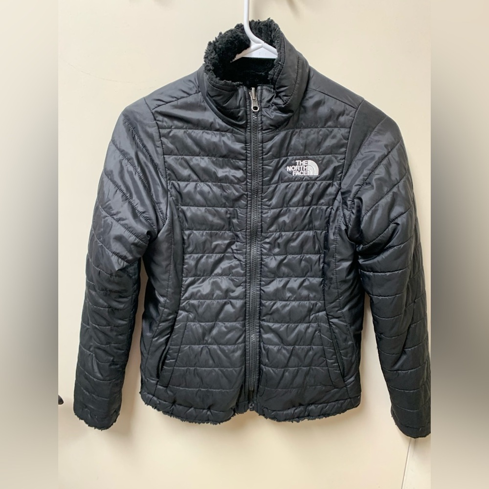 Northface Reversible jacket winter coat Girls size  8/10.
